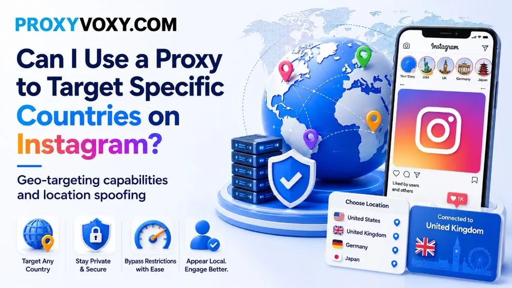 Target Countries on Instagram with Proxies
